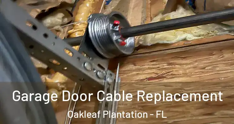 Garage Door Cable Replacement Oakleaf Plantation - FL