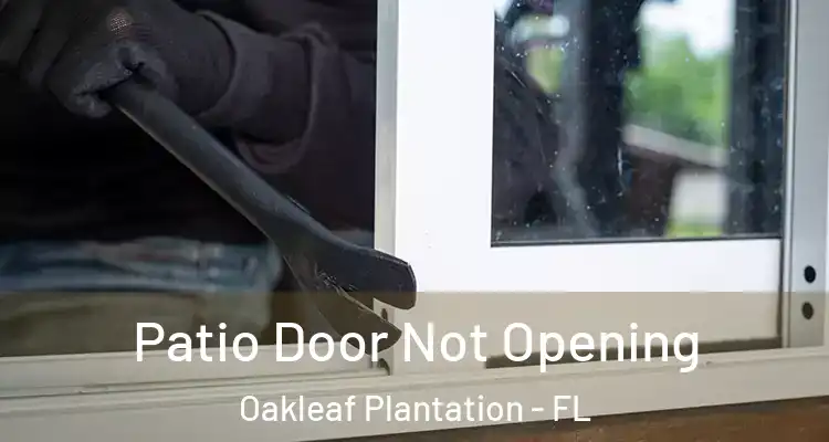 Patio Door Not Opening Oakleaf Plantation - FL