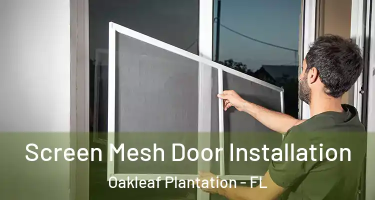 Screen Mesh Door Installation Oakleaf Plantation - FL